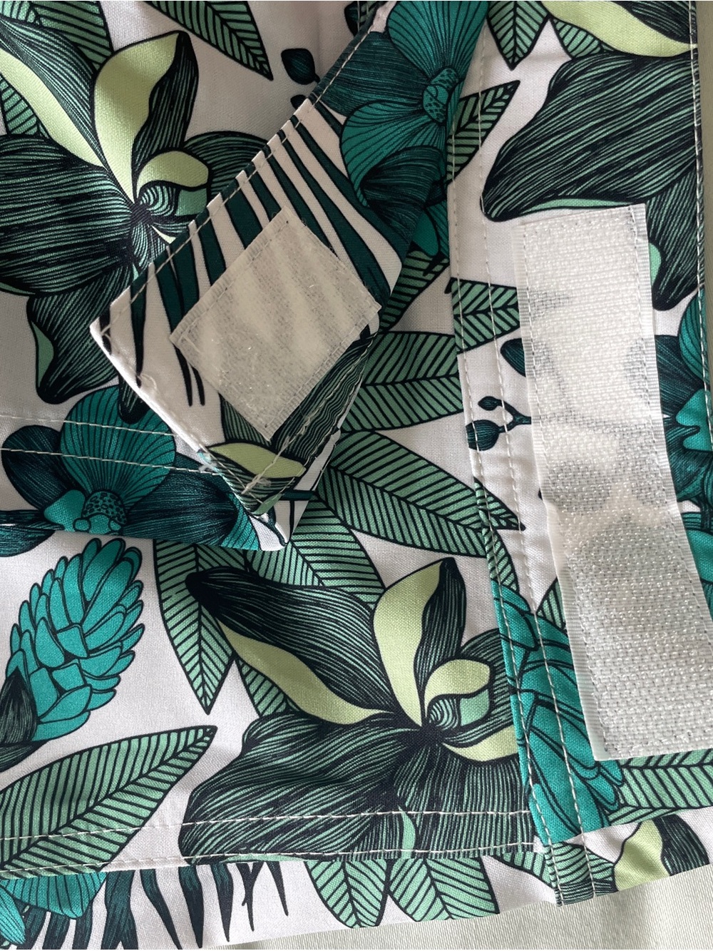 Ripskirt Hawaii Teal & White Tropical Floral Swim Skirt - Picture 5 of 5